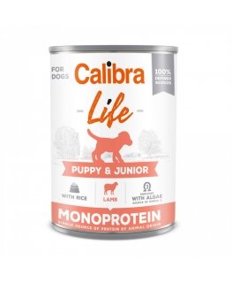 CALIBRA DOG life kucēnu un jauniešu jēra un rīsu 400g