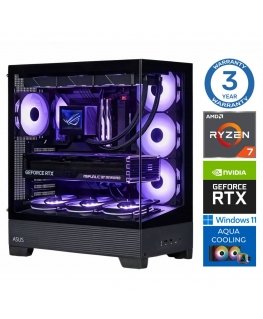 INTOP AQUA Ryzen 7 9800X3D 64GB DDR5 1TB SSD M.2 NVME+2TB RTX5080 16GB WIN11