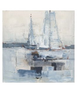 Home4You Eļļas glezna 100x100cm, burinieki jūrā