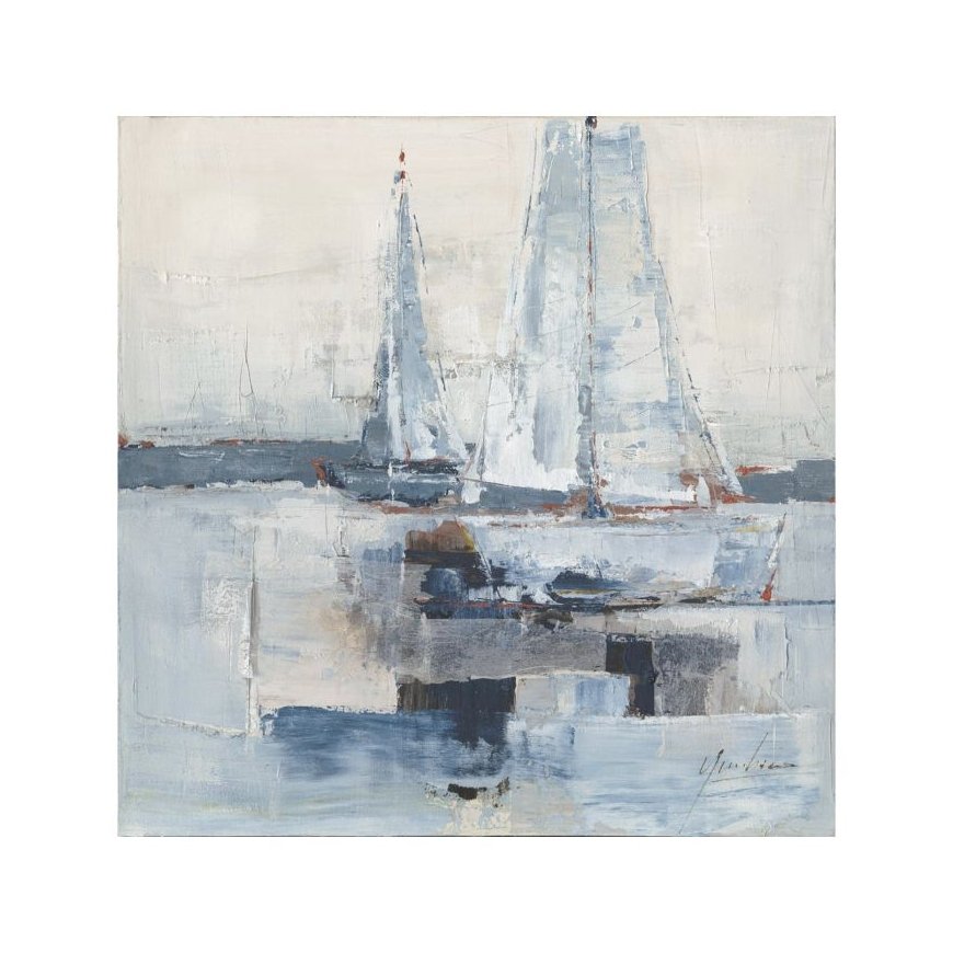 Home4You Õlimaal 100x100cm, purjekad meres