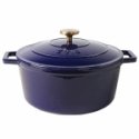 Apaļš emaljēts čuguna katls Zyle ZY020BLKI, zils, Ø 27 cm, 6 l Apaļš emaljēts čuguna katls Zyle ZY020BLKI, zils, Ø 27 cm, 6 l