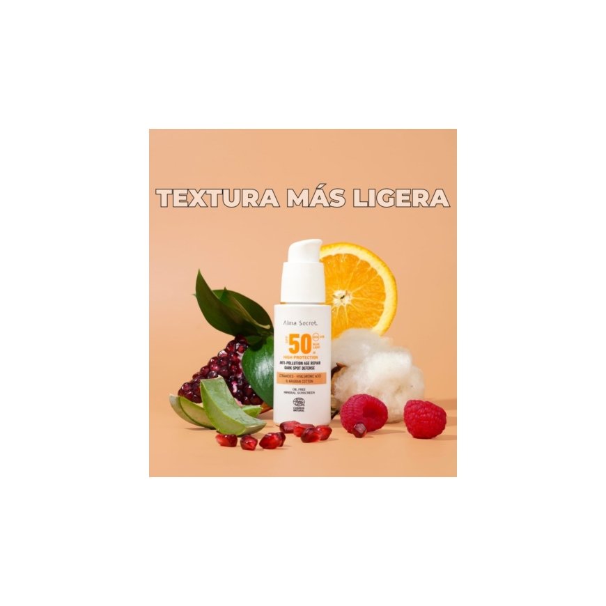 Alma Secret HIGH PROTECTION veido kremas SPF50 auksinis 50 ml – 2
