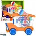 „Lean Toys“ elektrinis pianinas, edukacinis, mažyliams, „Ice Kreminis Parlor“, oranžinis