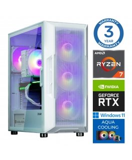 INTOP AQUA Ryzen 7 7700X 16GB DDR5 500SSD M.2 NVME RTX5050 8GB WIN11Pro