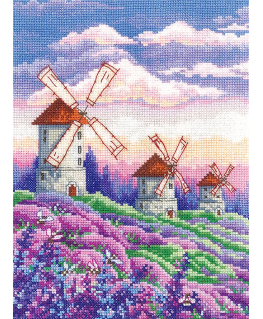 Andriana Beldizart embroidery kit 'Landscape with Windmills' SANP-63