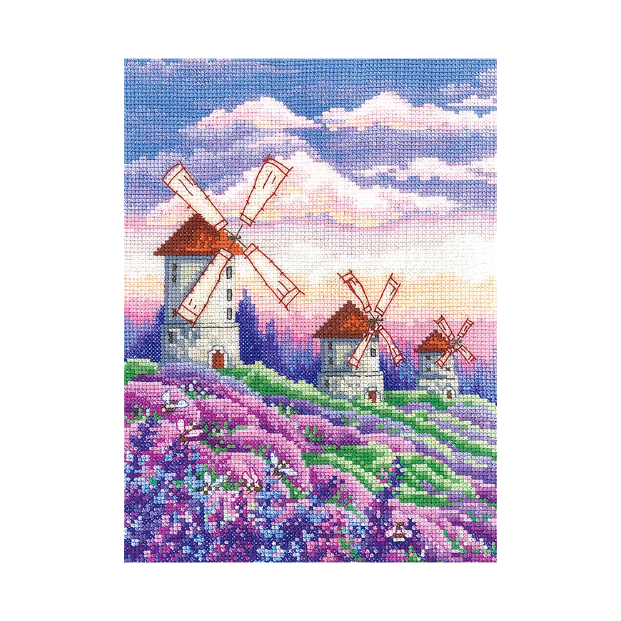 Andriana Beldizart embroidery kit 'Landscape with Windmills' SANP-63