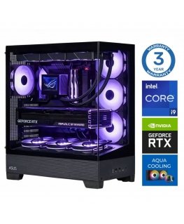 INTOP AQUA i9-14900KF 64GB DDR5 2TB SSD M.2 NVME+2TB RTX5080 16GB ilman käyttöjärjestelmää