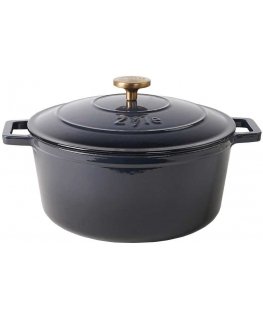 Apaļš emaljēts čuguna katls Zyle ZY020DGKI, pelēks, Ø 27 cm, 6 l