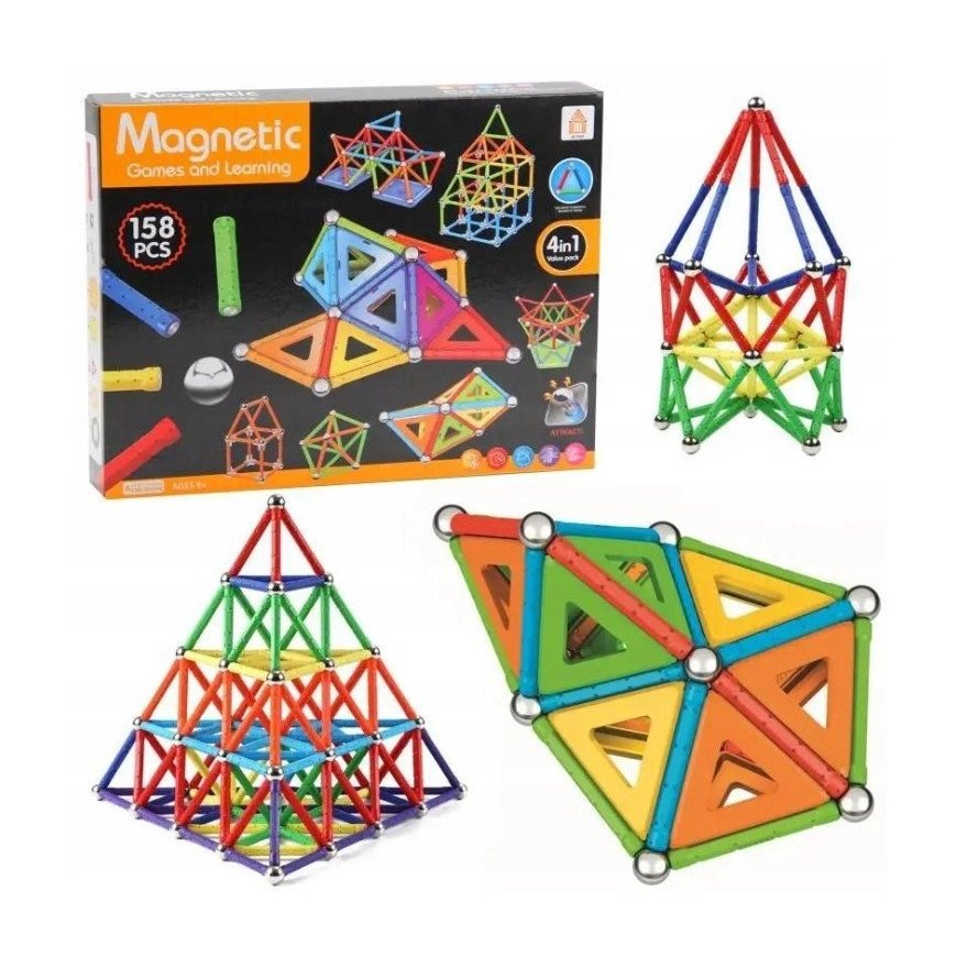 Trifox Magnetiniai blokai 158 elementų A-1030 78968