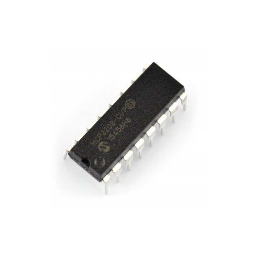 Oem A/C keitiklis MCP3208-CI / P 12 bitu 8 kanālu SPI - DIP