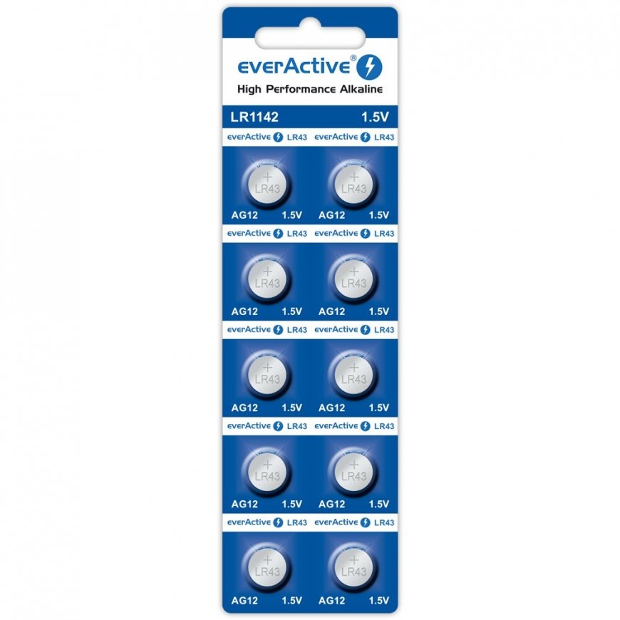 ALKALINE MINI PARISTOT AG12 PAKKAUS 10 KPL.