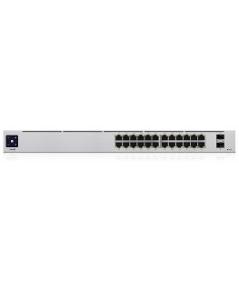 Ubiquiti UniFi 24-Port PoE Vadīts L2/L3 Gigabit Ethernet (10/100/1000) Power over Ethernet (PoE) 1U Sudrabs