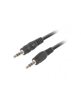 Lanberg CA-MJMJ-10CC-0012-BK audiokaabel 1,2 m 3.5mm Must