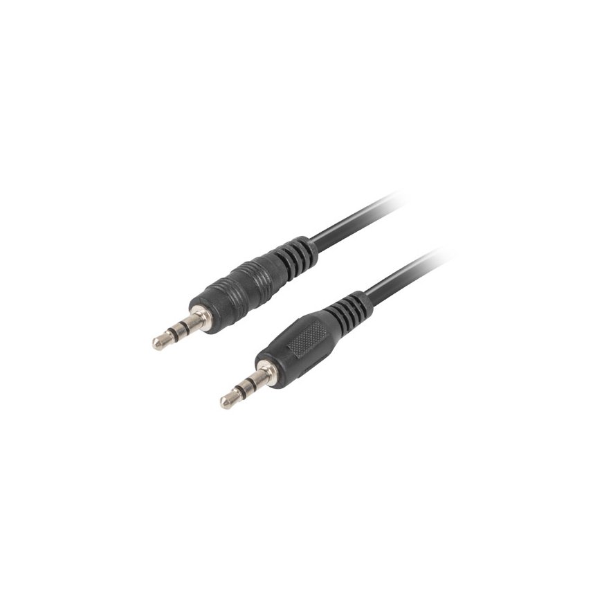 Lanberg CA-MJMJ-10CC-0012-BK garso kabelis 1,2 m 3.5mm Juoda