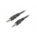 Lanberg CA-MJMJ-10CC-0012-BK audiokaapeli 1,2 m 3.5mm musta