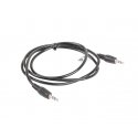 Lanberg CA-MJMJ-10CC-0012-BK audiokaapeli 1,2 m 3.5mm musta