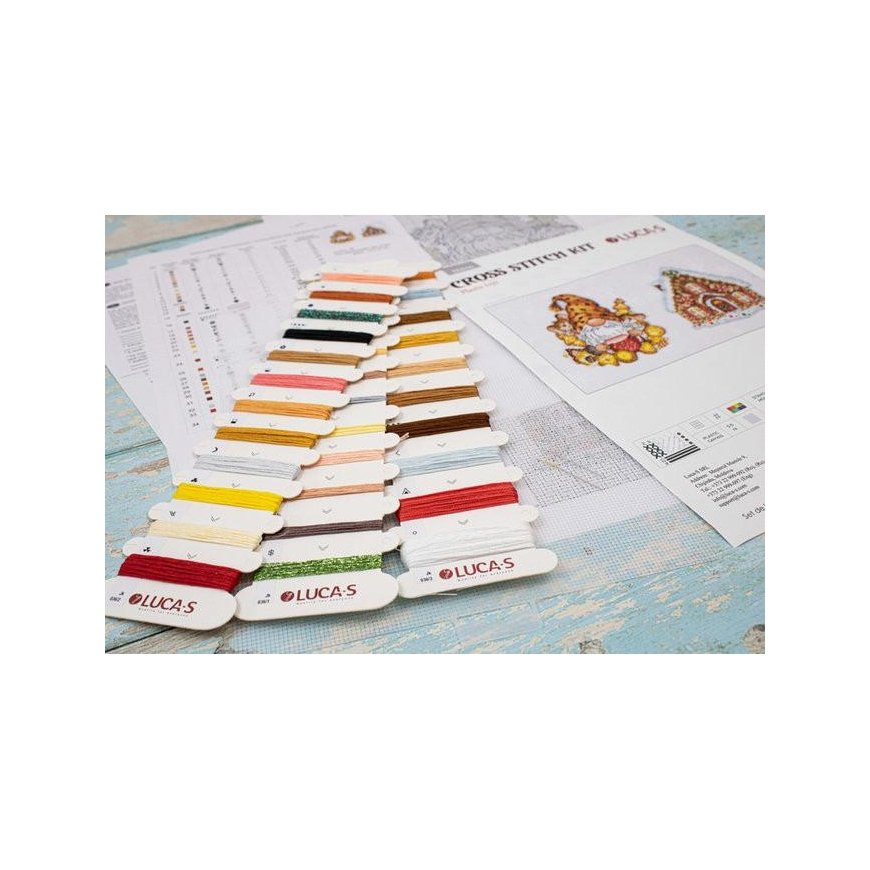 Luca S Cross-Stitch Kit Gnome and House SJK036