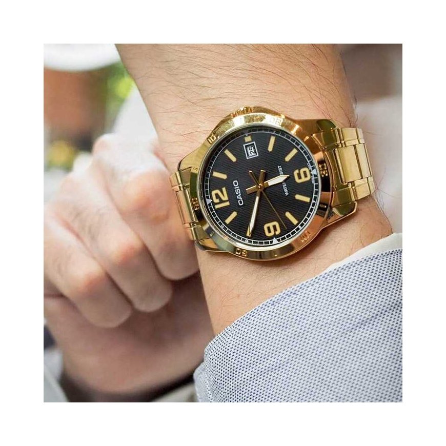 CASIO MEN'S WATCH MTP-V004G-1B (zd047h) + BOX – 2