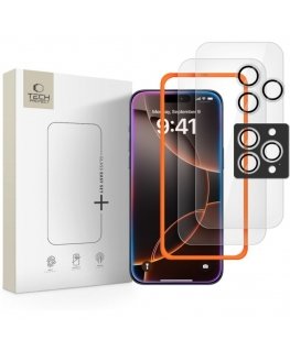 KARASTATUD KLAAS TECH-PROTECT EASY SET+ 3-PAK IPHONE 16 PRO | 17