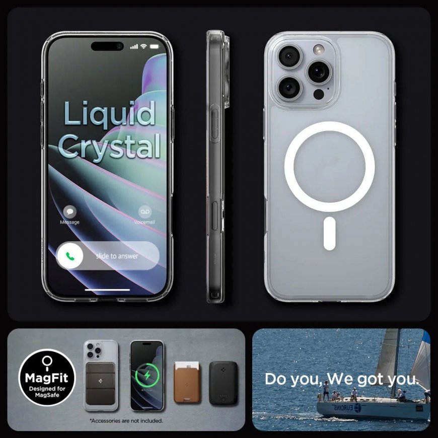 Spigen Liquid Crystal MagFit mobiliojo telefono dėklas 17,5 cm (6.9") Permatomas – 3