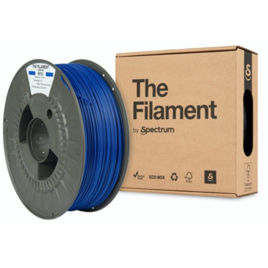 Spectrum Filaments TF-24019 3D printēšanas materiāls Polietilēna tereftalāta glikols (PETG) Zils 1 k