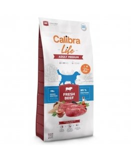 CALIBRA DOG life взрослый средний свежий говядина 12кг