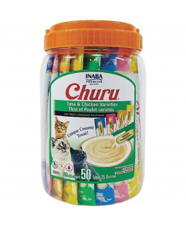 INABA Churu - Kana ja tonnikala - kissanherkut - 50 x 14g