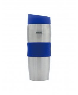 Termosmuki Rosberg R52011C, 0,380 l., Kaksoisseinät, Ruostumatonta terästä/sininen