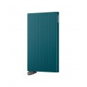 Secrid Cardprotector Fluted+ kaarditasku, sinivihreä Secrid Cardprotector Fluted+ kaarditasku, sinivihreä