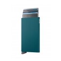 Secrid Cardprotector Fluted+ cardholder, blue-green Secrid Cardprotector Fluted+ cardholder, blue-green