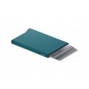 Secrid Cardprotector Fluted+ cardholder, blue-green Secrid Cardprotector Fluted+ cardholder, blue-green