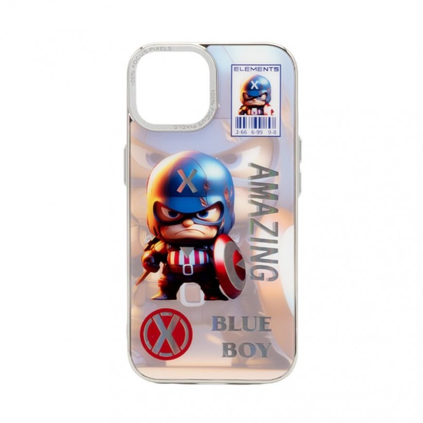 Apple iPhone 13 PC Silicone Case Blue Boy