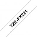 Brother TZE-FX221 этикеточная лента Черный на белом Brother TZE-FX221 этикеточная лента Черный на белом