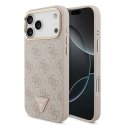 Чехол Guess PU Fixed Glitter 4G с металлическим логотипом для iPhone 17 Air Розовый Чехол Guess PU Fixed Glitter 4G с металлическим логотипом для iPhone 17 Air Розовый
