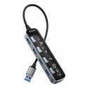 Deltaco UH-736 interfeisa centrmezgls USB 3.2 Gen 1 (3.1 Gen 1) Type-A 5000 Mbit/s Melns Deltaco UH-736 interfeisa centrmezgls USB 3.2 Gen 1 (3.1 Gen 1) Type-A 5000 Mbit/s Melns