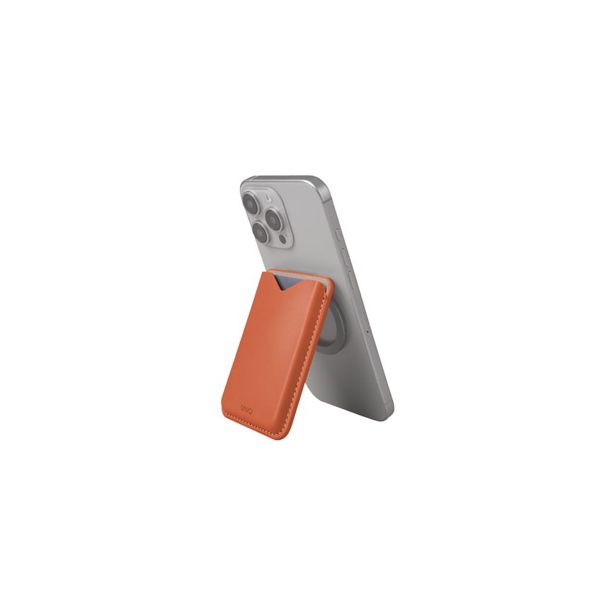 Magnetic wallet UNIQ Lyden Evo stand phone terracotta