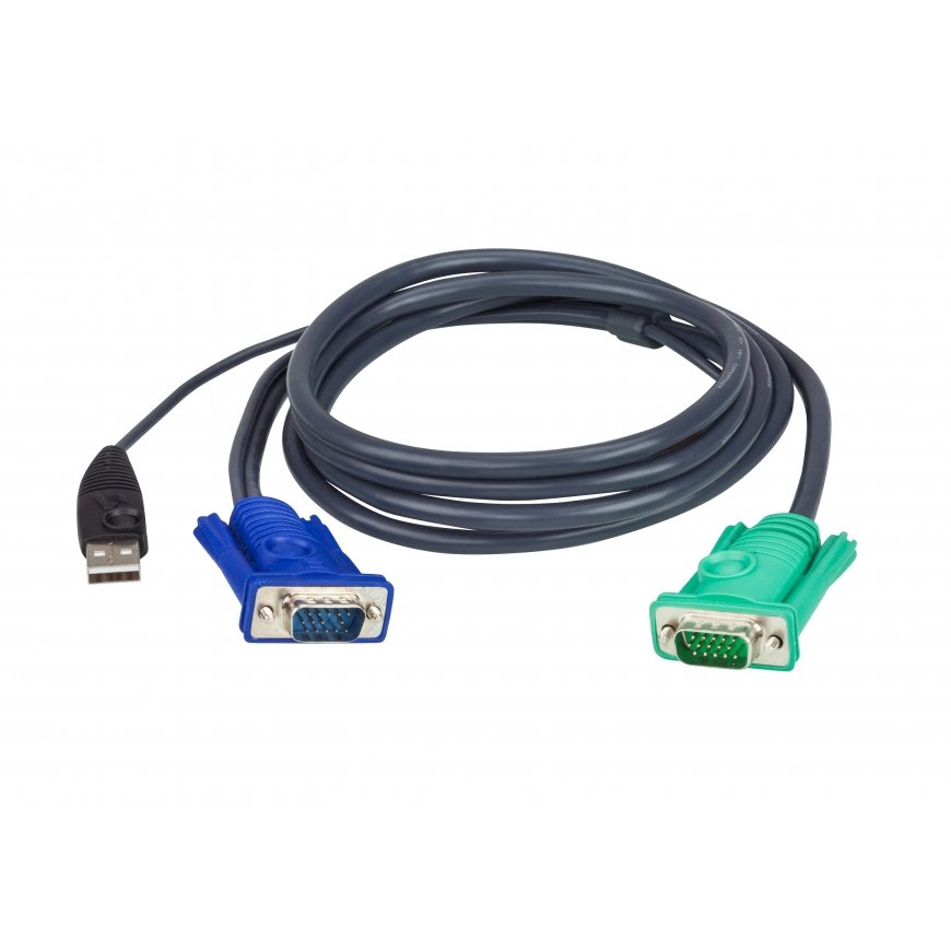 ATEN 2L-5203U KVM кабель Черный 3 m