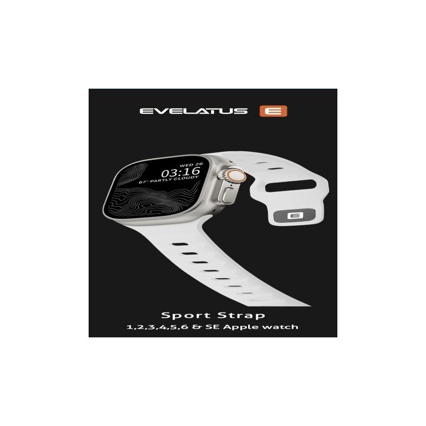 Vaata 38/40/41 Sport Silikoonist Rihm Valge