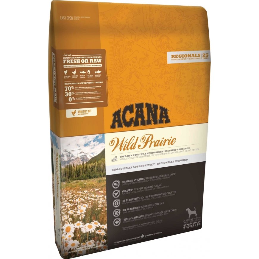 Acana Dog TF Regionals Wild Prairie 11,4 kg Взрослый Курица, Egg
