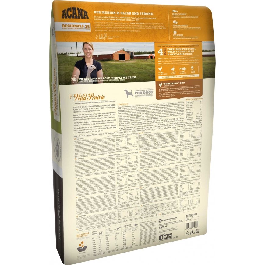 Acana Dog TF Regionals Wild Prairie 11.4 kg Adult Chicken, Egg – 2