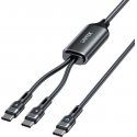 UNITEK USB-C KABELIS 2IN1 PD 100W SILIKONAS 1,8M UNITEK USB-C KABELIS 2IN1 PD 100W SILIKONAS 1,8M