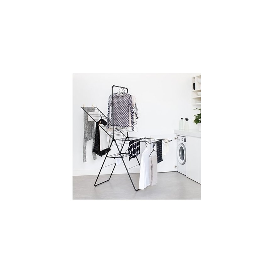 Brabantia 403521 pesukuivatusrest ja -nöör Põrandal seisev rest Must – 5