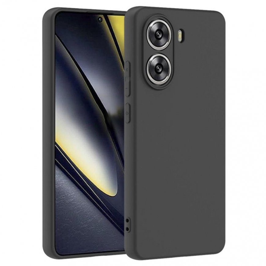 Xiaomi Poco X7 Pro 5G silikoninis dėklas juodas