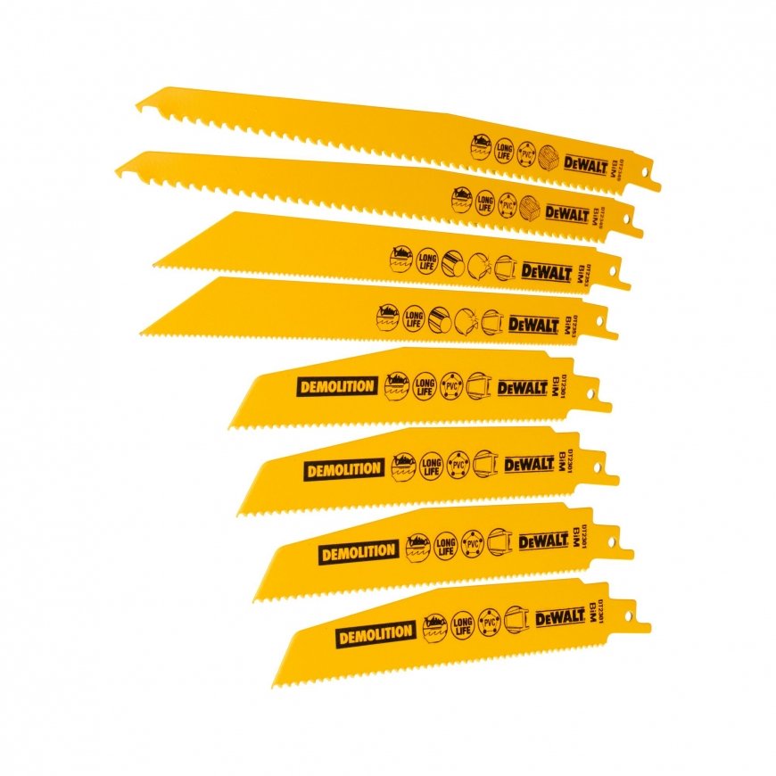 DeWALT DT2442-QZ finierzāģis/zobenzāģa asmens 8 pcs – 2