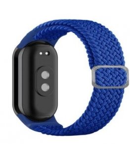 Universal Mi Band 8 ranneke, punottu kangasranneke, sininen