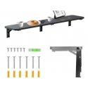 Folding shelf / tabletop Maclean, black, 100x20cm, max. 50kg, MC-129 B Folding shelf / tabletop Maclean, black, 100x20cm, max. 50kg, MC-129 B