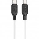 X90 Cool 60W silicone charging data cable for Type-C to Type-C White