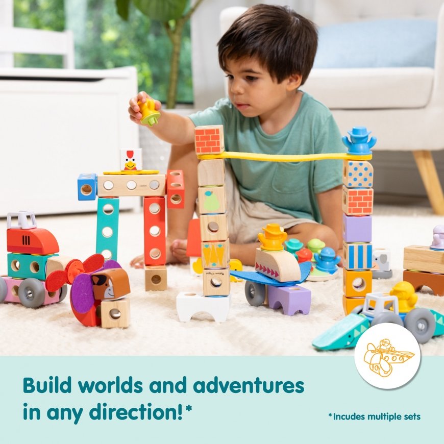 Melissa & Doug MDT BBN Blockables Woodland Crtrs GML – 4