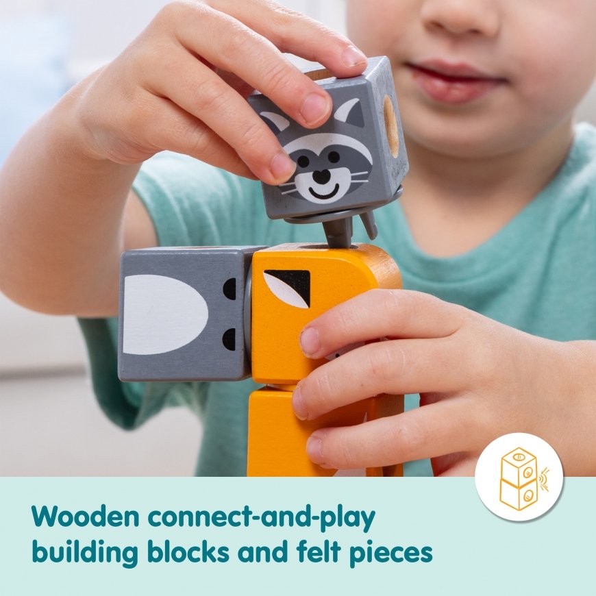 Melissa & Doug MDT BBN Blockables Woodland Crtrs GML – 5