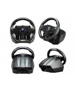 Subsonic SV750 Black USB Steering wheel + Pedals Nintendo Switch, PC, PlayStation 4, Xbox One